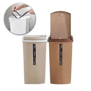 원터치 푸쉬형 쓰레기통 인테리어 분리수거 휴지통10L