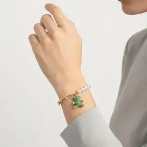 5669167 TEDDY 테디 베어 곰 진주 미디움 팔찌