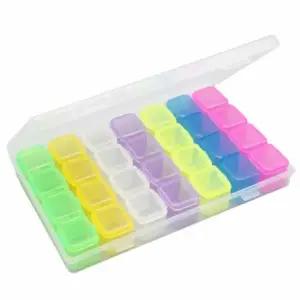 ( )다용도 수납 보관 케이스 약통 개별케이스 투명사각통 부품박스 악세사리보관함 소품보관함 개별보관함