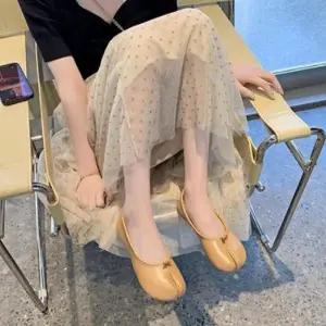 [라일리] Rly TBZ 단화 모카 족발 슈즈 타비 수제화 여성