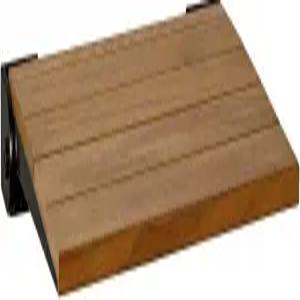 시크롬 18인치 실루엣 슬림 라인 접이식 벽 마운트 샤워 벤치 시트 천연 티크 우드 매트 블랙 프레임 포함