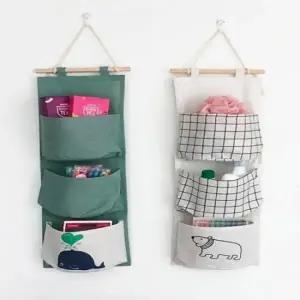 다용도 패브릭 벽걸이 수납 정리 벽걸이 수납 포켓 공간활용 벽면