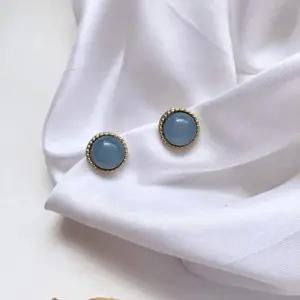 [라일리쥬얼리] Rly TBZ VIDS-SS1408 원석 골드 귀걸이