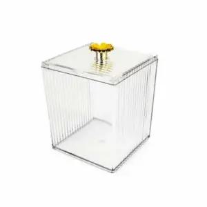 ( )클로버 수납함 화장솜케이스 립스틱보관함 화장품정리함 화장품수납함 화장대정리함 티백수납함 화장품