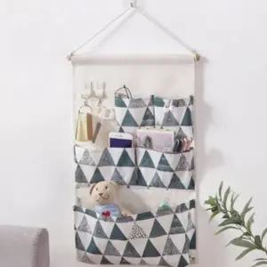 ( )벽면 벽걸이 수납 포켓 문걸이 패브릭 벽걸이 수납 다용도 리모컨