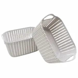 ( )라탄 수납 박스 회색 다용도정리함 다용도수납함 펜트리정리함 소품수납함 펜트리수납함 장난감정리함