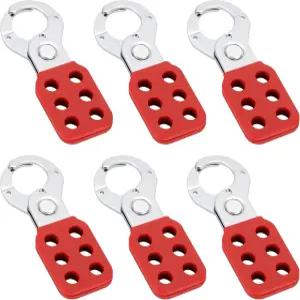 톡키블 잠금 태그 아웃 해스프 확장 턱이 있는 강철 변조 방지 로토 6홀 인터록이 안전 키트 패드락 래치