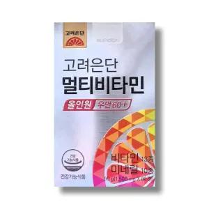 고려은단 멀티비타민 올인원 우먼 60+ 1500mg 60정 1박스 /wb