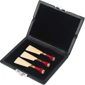 로즈볼라 바순 케이스 리드 PU 가죽 커버 3개용 컨테이너 박스