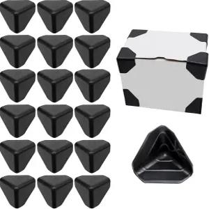 ETAKWARD 200개 포장 모서리 보호대 상자 패널 검은색 2인치 x2용 헤비 듀티 골드더
