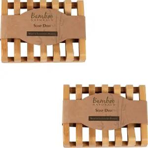 싱크대나 샤워용 대나무 천연 바 비누 접시 냄새 방지 트레이 지속 가능한 나무 홀더 욕실과 주방에 적합