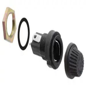 3AG 퓨즈용 리틀퓨즈 03420012H 패널 마운트 퓨즈 홀더 1.25인치 x 0.25인치 크기(2팩)