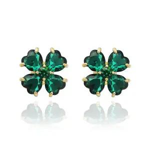 [스와로브스키] 5666236 Idyllia 클로버 스터드 귀걸이