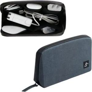 소형 전자제품 정리함 여행 케이스 - 기술 액세서리 코드 충전기 이어버드용 슬림 여행용 케이블 파우치