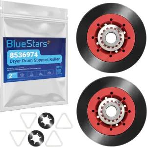 블루스타즈 울트라 내구성 8536974 건조기 드럼 서포트 롤러 - 월풀 켄모어 메이태그 건조기와 호환