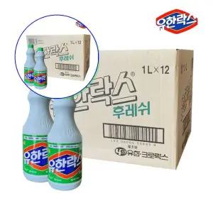쌍문상회 12개입 유한락스1리터 1박스 후레쉬