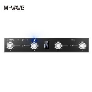 M-VAVE 초콜릿 BT 무선 미디 컨트롤러 4 풋스위치는 USB 풋 페달 앱 제어 기타 지원합니다