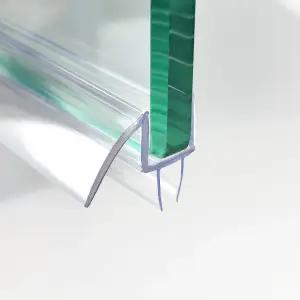 MCOCOD 36인치 샤워 도어 하단 씰 스트립 3/8인치(10mm) 유리 - 초투명 폴리카보네이트 스윕 싱글 팩