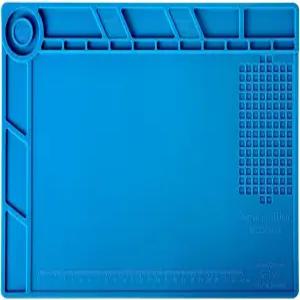 카이사이킹 실리콘 납땜 매트 마그네틱 수리 납땜용 내열성 작업 전자 제품 13.8 x 9.8 인치