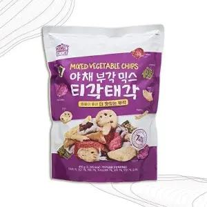 [셀러허브 식품][굿소일] 주전부리 사무실 간식 야채 부각 믹스 450g (11014264A)