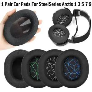 SteelSeries Arctis 1 3 5 7 9 용 소프트 이어 패드 게임용 헤드셋 폼 이어 패드 스폰지 쿠션 교체 2 개
