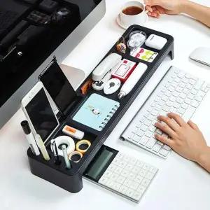 [하프클럽/셀러허브]데스크오거나이저 회사 사무실 책장 정리대 블랙