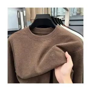 키체샵 남성 라운드넥티 캐주얼 라운드 긴팔 티 봄 가을 일자 HO3