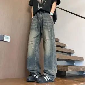 스파이더맨 남친 팬츠 청 디스트로이드 OPH1