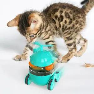 [하프클럽/셀러허브(펫)]프로펠러 오뚝이 간식볼(블루그린) 강아지 노즈워크 DT1372670