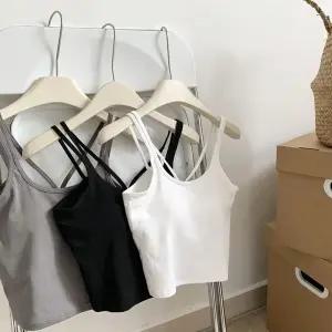 J2K 여자 크로스 끈나시 브라탑 런닝 브라렛 나시 데일리 크롭 브라렛