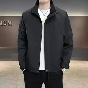 아이언하트 남자 남친 가을 캐주얼 잠바 바람막이 차이나 자켓 솔리드 슬림핏 코트 KKE3