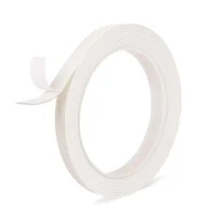 양면 테이프 0.39 x 9.85 FT 손상 없는 탈착식 장착 헤비 듀티 잔여물 PE 폼 스트립 페인트 벽 그림 걸이