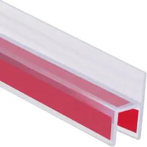 10피트 샤워 도어 측면 씰 스트립 3/8인치(10mm) 유리 프레임 없는 실리콘 욕실 워터 가드 스윕 배리어용