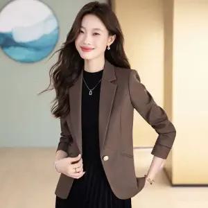 오피스룩 캐주얼 여사친 자켓 봄가을 작업복 코트 작은 정장 짧은 OP3