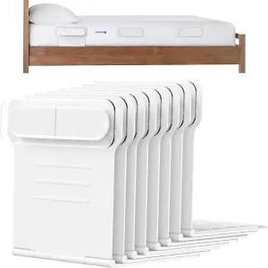 X2NiuTls 침대 시트 홀더 - 8Pcs 홀더는 시트를 단단하고 단단히 고정합니다 모서리 및 측면용 싱글 퀸