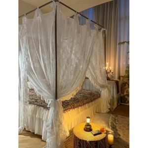 침대커튼 캐노피 모기장 스탠드 액세서리 스타일 레이스 400037 프레임 조절 가벼운