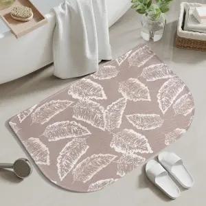 YDKGL 하프 서클 목욕 매트 얇은 욕실 러그가 문 아래에 장착 가능한 빠른 건조 비슬립 세탁 고무 뒷면