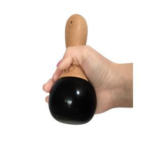 괄사스톤 찜질 림프 마사지기 천연옥 지압봉 원목 셀프 얼굴 전신 찜질돌 경락 관리