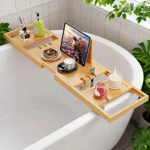 욕조 트레이 욕조용 우드 캐디 여성용 선물 또는 가정용 보온 새 집
