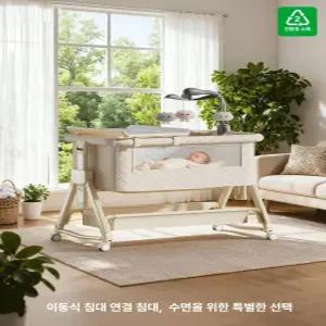 더류현 이동식 접이식 신생아 침대 휴대용 다기능 대형 아기침대