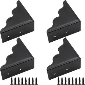 3.74인치 금속 코너 프로텍터 장식용 책상 상자 케이스 가장자리 커버 가드 가구 팩 4개