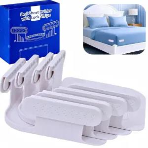 모서리용 DDGEAA 침대 시트 홀더 잠금 4Pcs 장착 홀더는 시트를 단단하고 단단하게 유지하며 내구성이