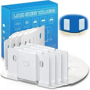 클립 잠금 기능이 있는 AUKCLAX 침대 시트 홀더 트윈 풀 퀸 킹 사이즈 매트리스를 위한 향상된 스트랩이