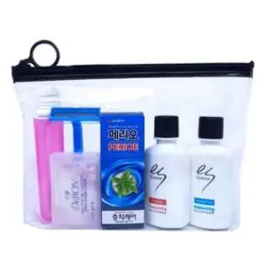 접이식칫솔 여행용 단체 샴푸 치약 칫솔 린스 비누 면도기 B호