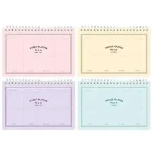 만년다이어리 위클리플래너 4개(혼합) 주간 다이어리 스케쥴러 노트