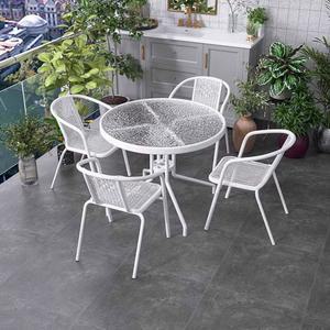 야외 티테이블 의자 세트 정원 스꾸미기 유니크 펜션 둥근테이블 카페의자