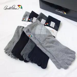 아놀드파마 남성 중목 발가락양말 5족세트 아가일 정장양말 데일리 무좀양말