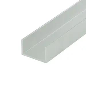 아웃워터 밀 마감 3/4인치 내부 치수 알루미늄 U-채널 48인치 길이(팩 3개) Alu447-M C-채널