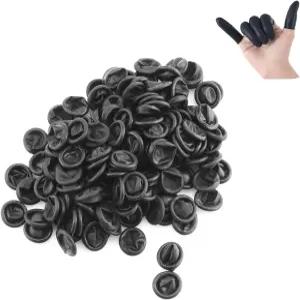 린드 키친 150개 일회용 라텍스 핑거코트 보호용 핑거팁 장갑 고무 산업용 핑거스톨 슬리브 65mmx25mm