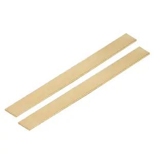 LEXININ 2개 1/8 x 1 12 인치 황동 플랫 바 재고 직사각형 긴 솔리드 플레이트 밀